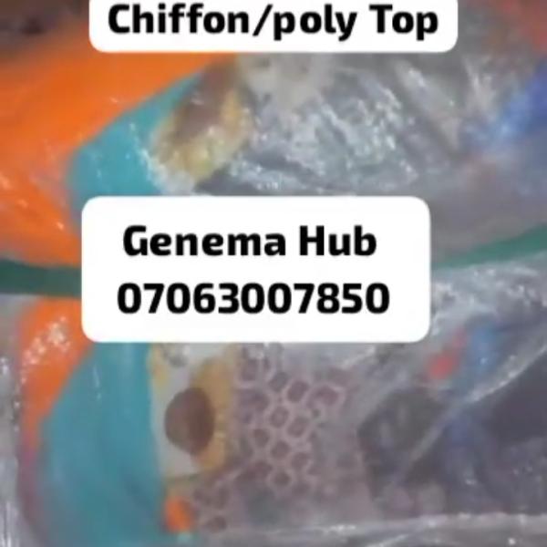 UK Chiffon/poly Tops 55kg Bale